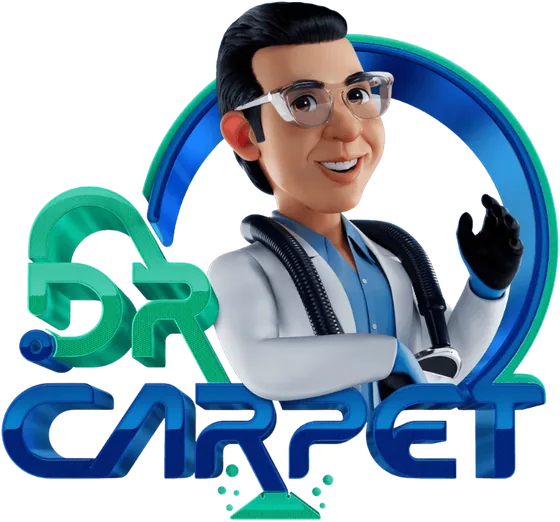 Dr. Carpet logo with the mascot