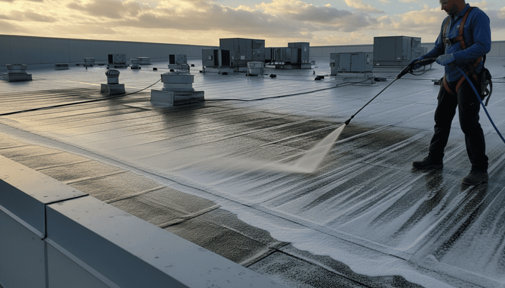 Residential & Commercial Roof Soft Washing