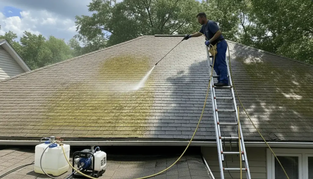 Roof Soft Washing by Dr. Carpet in Walnut Creek, CA