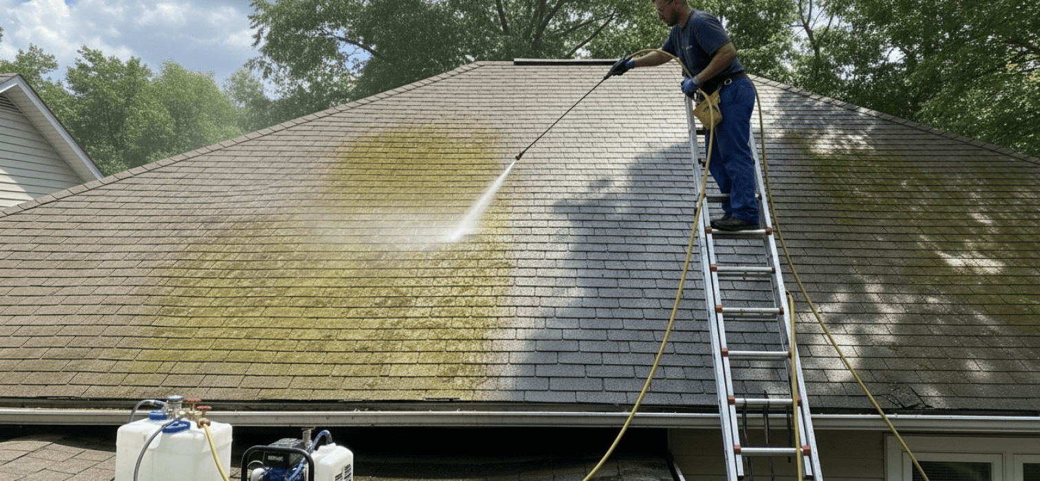 Roof Soft Washing